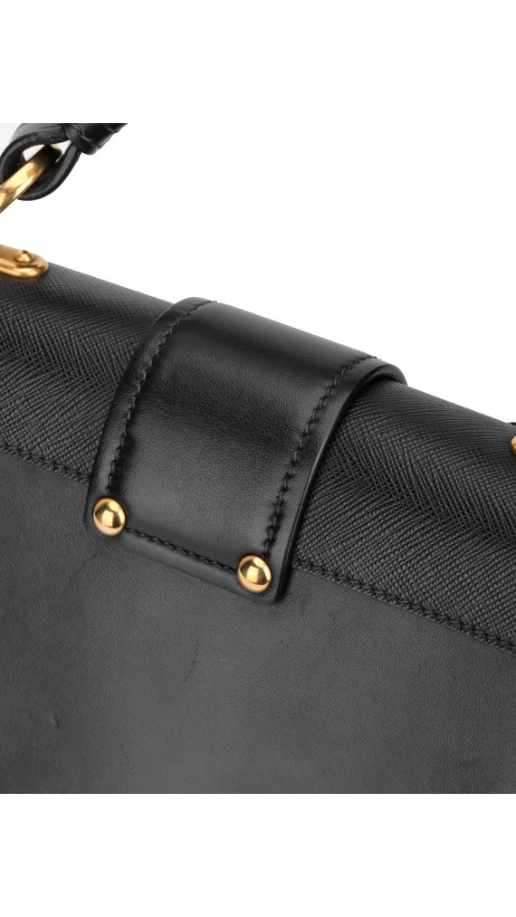 Prada Cahier Leather Crossbody Bag
