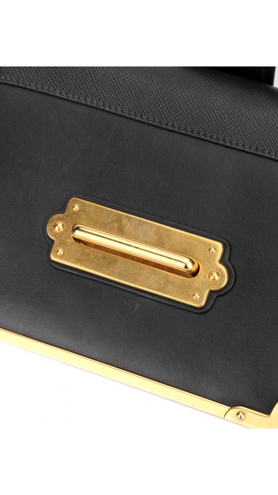 Prada Cahier Leather Crossbody Bag