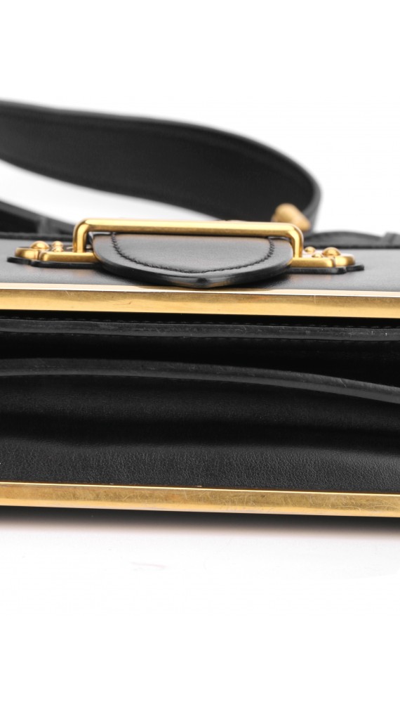 Prada Cahier Leather Crossbody Bag