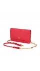 PRADA Crossbody Coral Rose Wallet On Chain