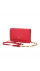 PRADA Crossbody Coral Rose Wallet On Chain