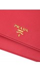 PRADA Crossbody Coral Rose Wallet On Chain