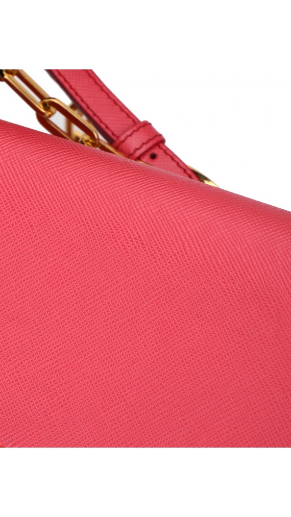PRADA Crossbody Coral Rose Wallet On Chain