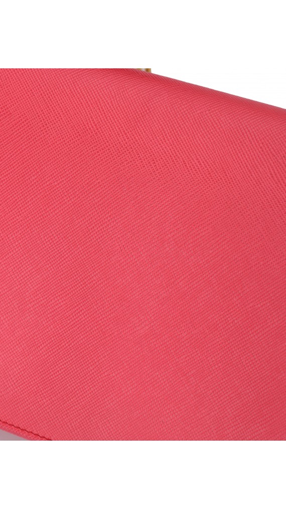 PRADA Crossbody Coral Rose Wallet On Chain