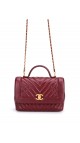 Vintage Chanel Chevron Burgunder Shoulder bag