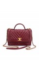 Vintage Chanel Chevron Burgunder Shoulder bag
