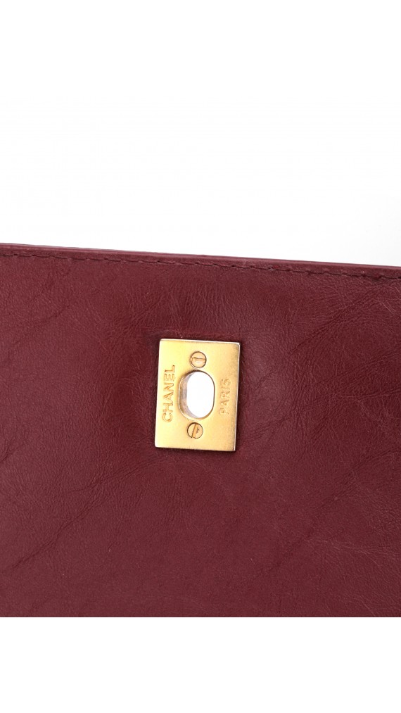Vintage Chanel Chevron Burgunder Shoulder bag