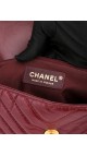 Vintage Chanel Chevron Burgunder Shoulder bag
