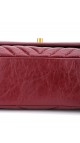 Vintage Chanel Chevron Burgunder Shoulder bag