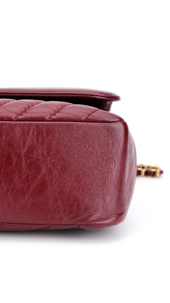 Vintage Chanel Chevron Burgunder Shoulder bag