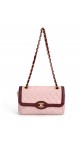 Chanel Medium Rose Lammeskinn Shoulder Bag