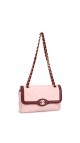 Chanel Medium Rose Lammeskinn Shoulder Bag
