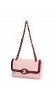 Chanel Medium Rose Lammeskinn Shoulder Bag