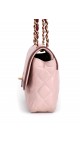 Chanel Medium Rose Lammeskinn Shoulder Bag