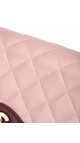 Chanel Medium Rose Lammeskinn Shoulder Bag
