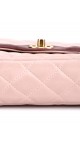 Chanel Medium Rose Lammeskinn Shoulder Bag