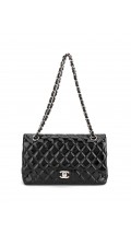Chanel Double Flap Medium Patent