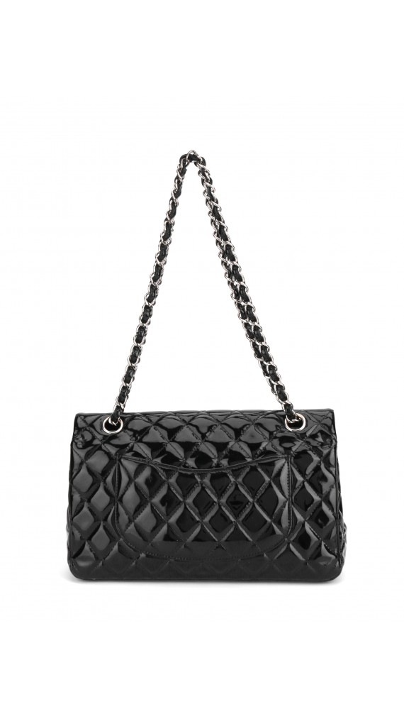 Chanel Double Flap Medium Patent