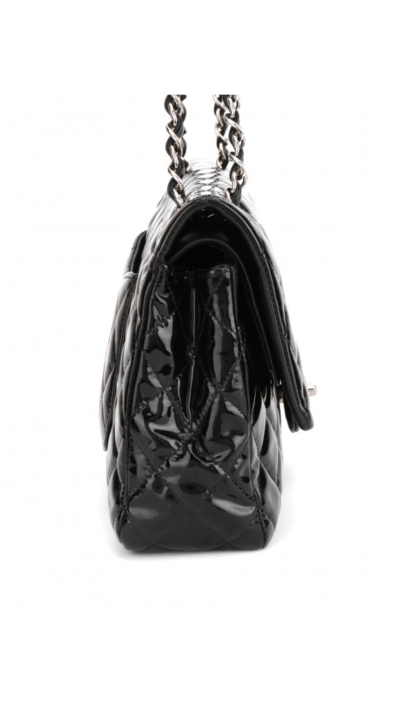 Chanel Double Flap Medium Patent