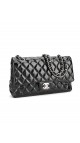 Chanel Double Flap Medium Patent