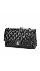 Chanel Double Flap Medium Patent
