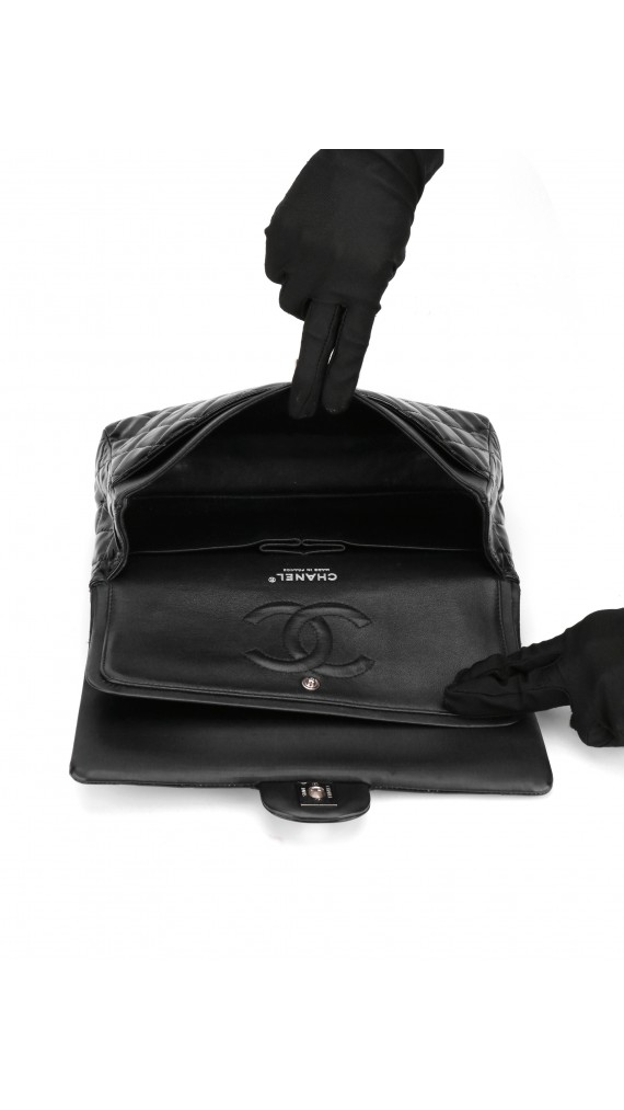 Chanel Double Flap Medium Patent