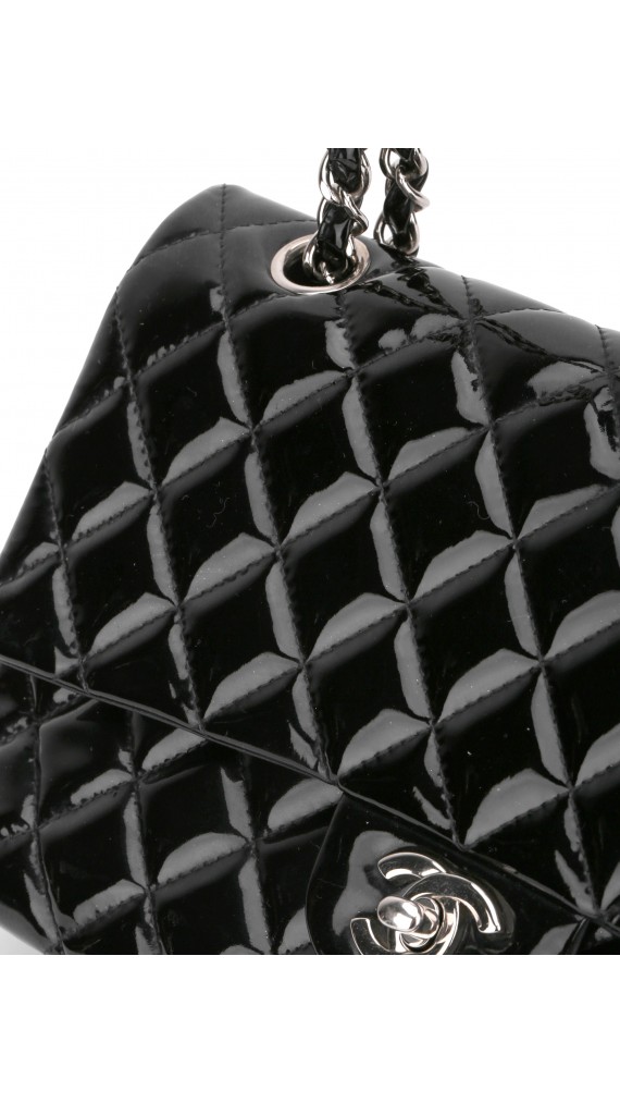 Chanel Double Flap Medium Patent