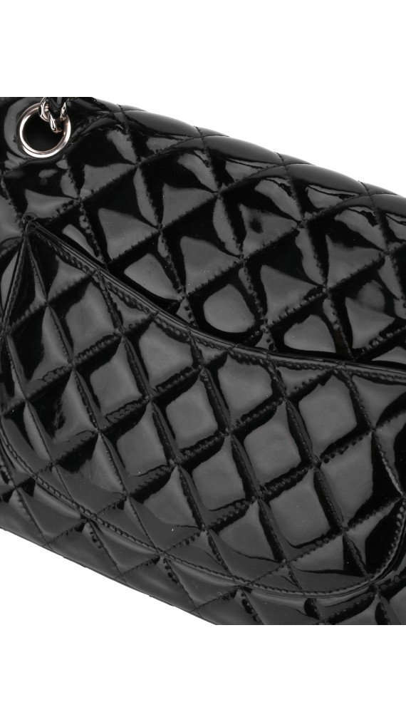 Chanel Double Flap Medium Patent