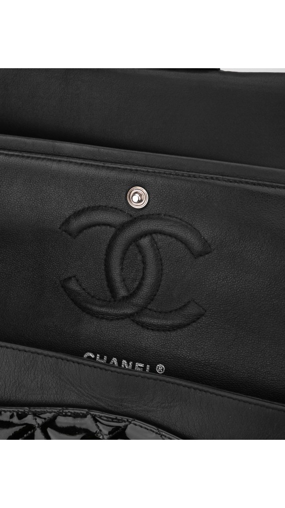 Chanel Double Flap Medium Patent