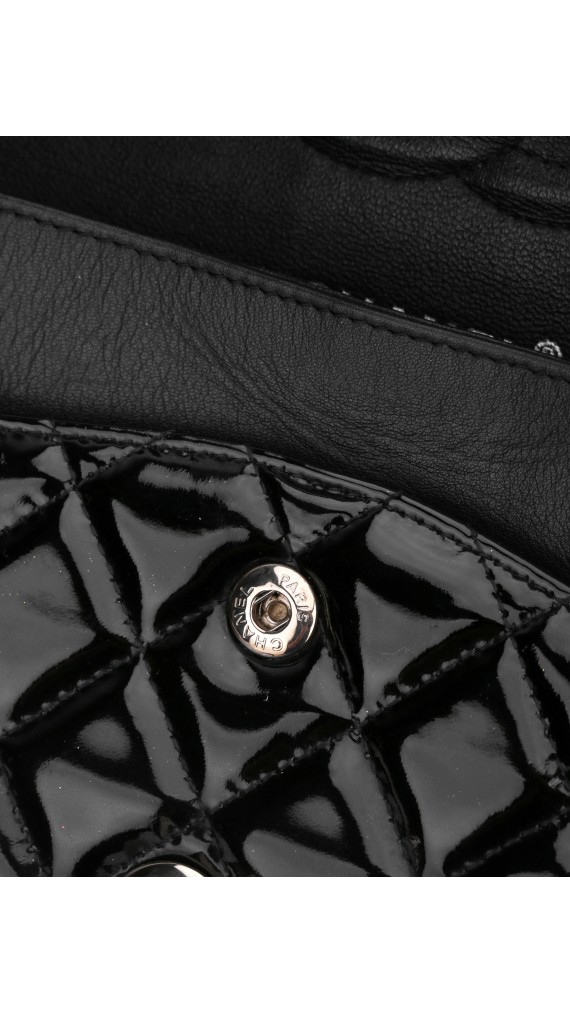 Chanel Double Flap Medium Patent