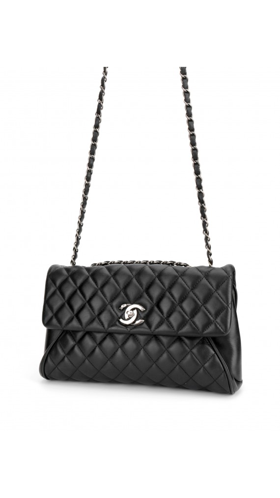Chanel Classic Flap Bag Size Medium SHW