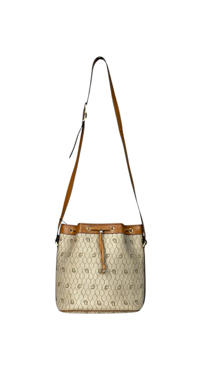 Vintage Dior Honeycumb Bucket Bag m. Clutch