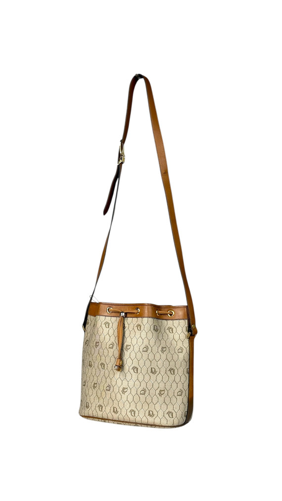 Vintage Dior Honeycumb Bucket Bag m. Clutch