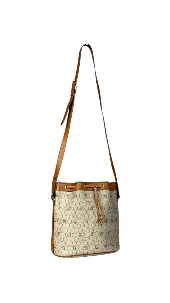 Vintage Dior Honeycumb Bucket Bag m. Clutch