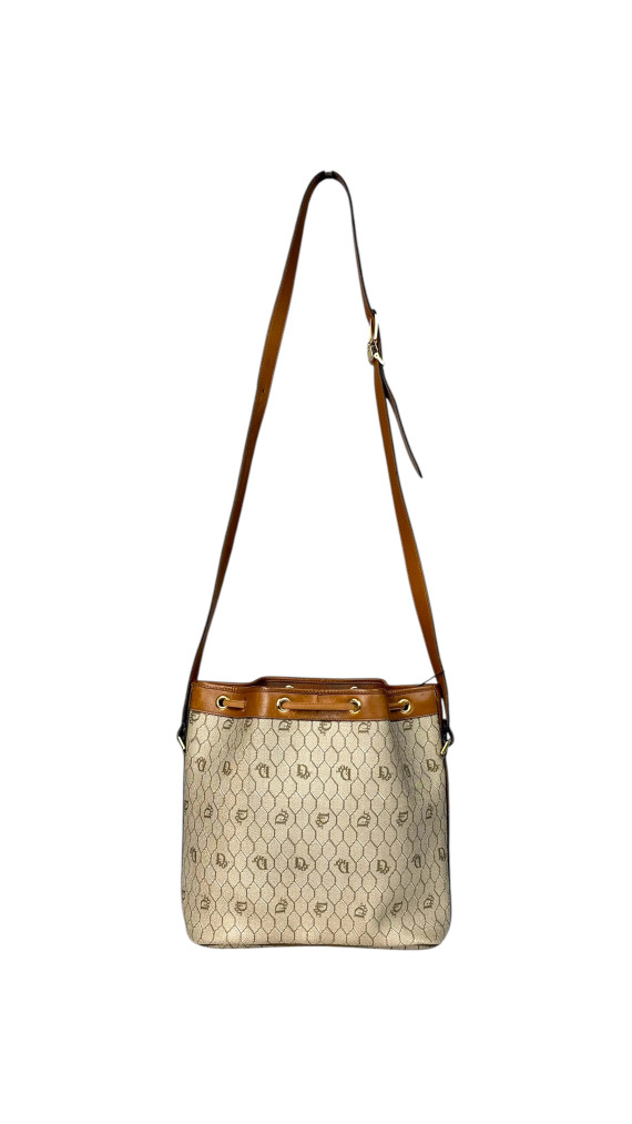 Vintage Dior Honeycumb Bucket Bag m. Clutch