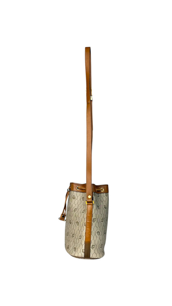 Vintage Dior Honeycumb Bucket Bag m. Clutch