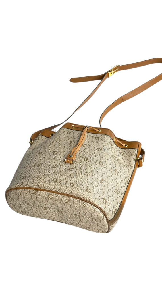 Vintage Dior Honeycumb Bucket Bag m. Clutch