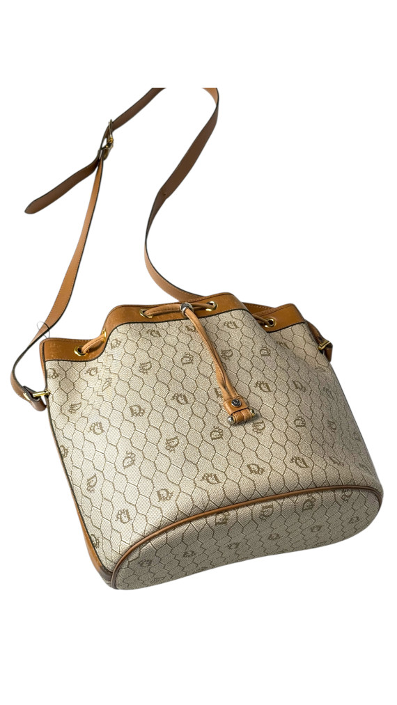 Vintage Dior Honeycumb Bucket Bag m. Clutch