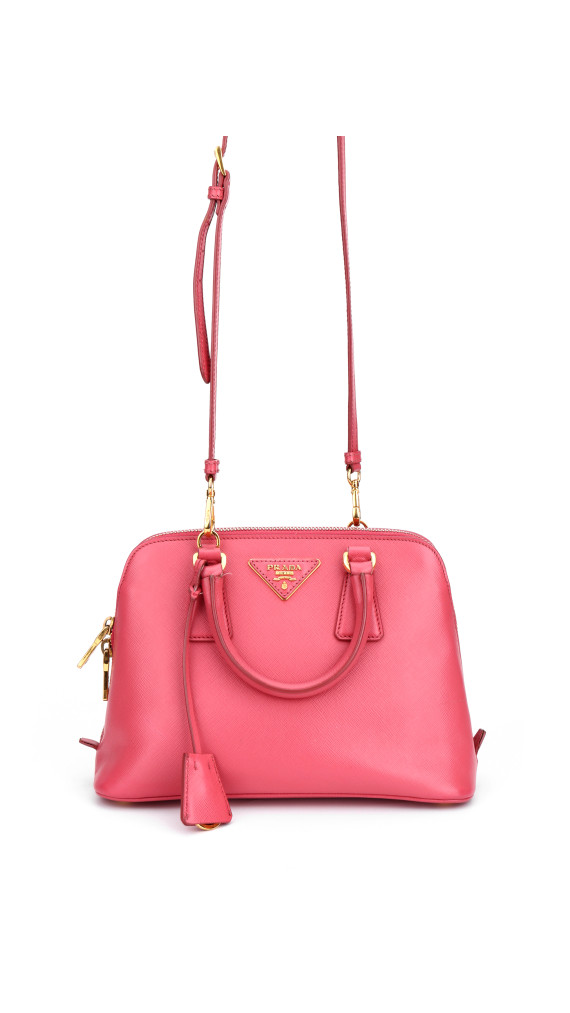 Prada Saffiano Lux Promenade Shoulder Bag