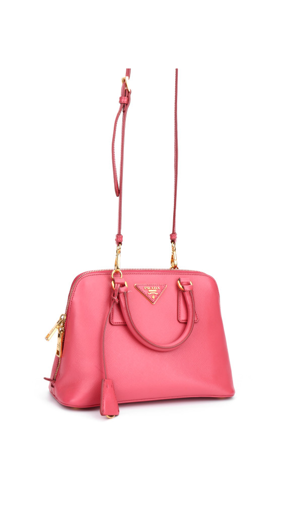 Prada Saffiano Lux Promenade Shoulder Bag