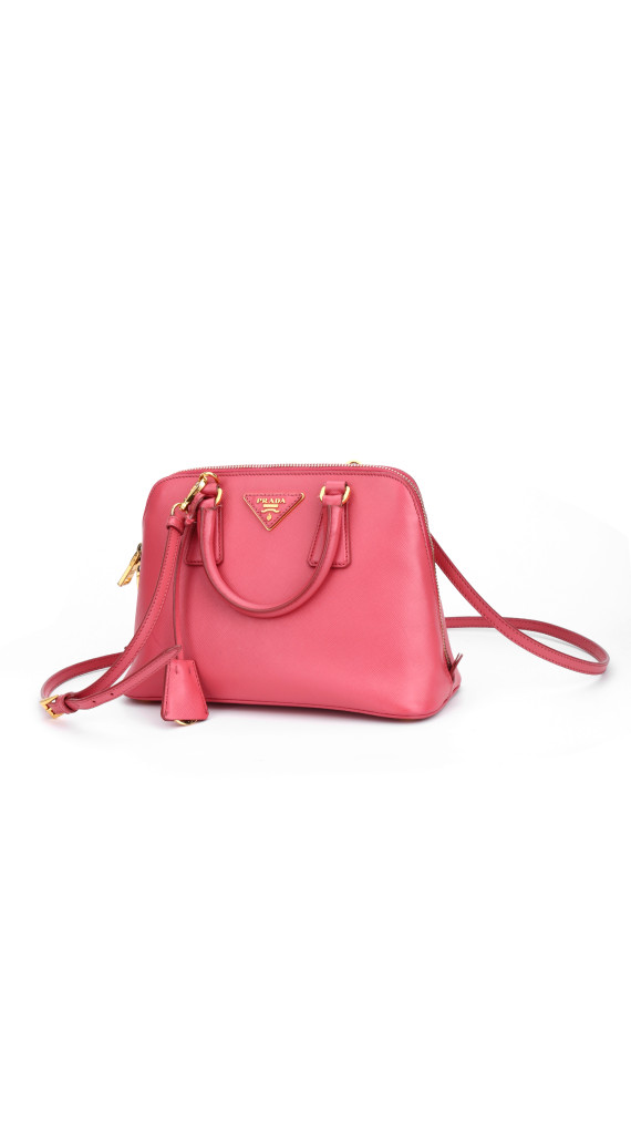 Prada Saffiano Lux Promenade Shoulder Bag