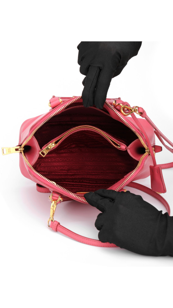 Prada Saffiano Lux Promenade Shoulder Bag