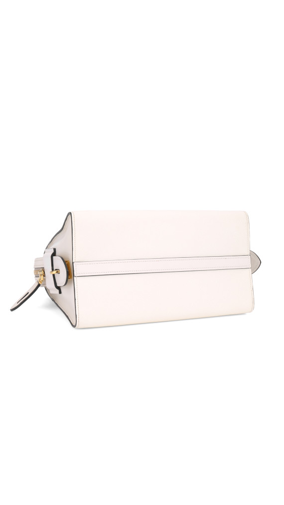 Prada Hvit Saffiano City Hand Shoulder Bag