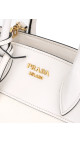 Prada Hvit Saffiano City Hand Shoulder Bag