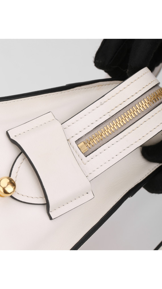 Prada Hvit Saffiano City Hand Shoulder Bag
