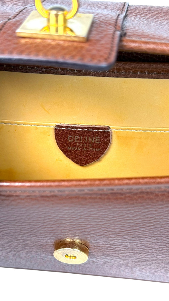 Vintage Celine Box Shoulder Bag