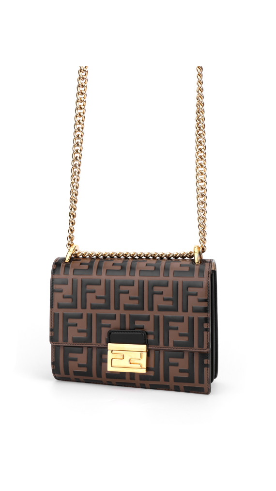 FENDI Small Kan U FF Pattern Shoulder Bag
