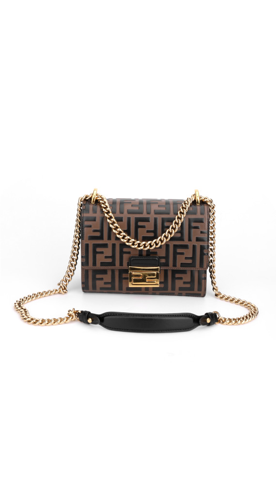 FENDI Small Kan U FF Pattern Shoulder Bag