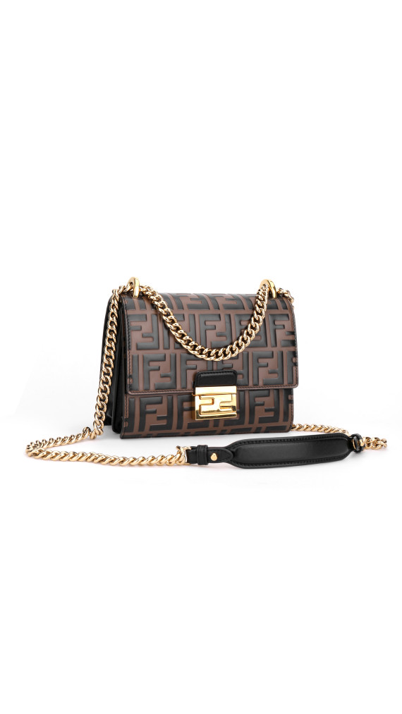 FENDI Small Kan U FF Pattern Shoulder Bag