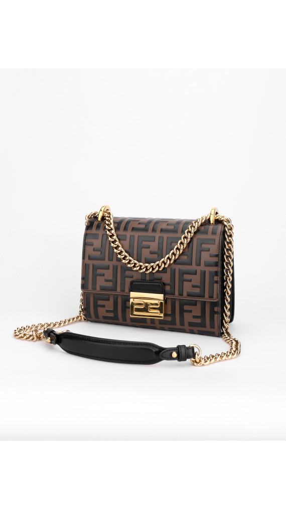 FENDI Small Kan U FF Pattern Shoulder Bag
